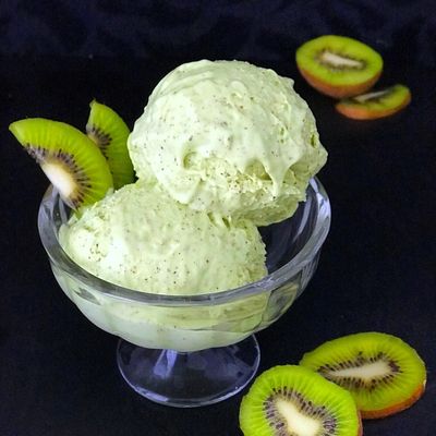 Kiwi With Ice Cream