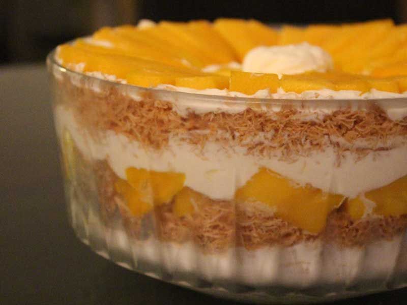 Konafa With Mango Ice Cream