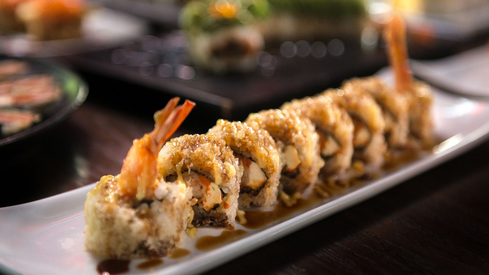 Salmon And Shrimp Tempura Roll