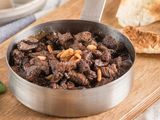 Lahmeh Ras Asfour With Mushroom And Pomegranate Sauce