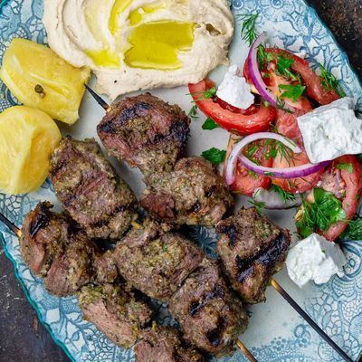 Quarter Lamb Kebab Meal