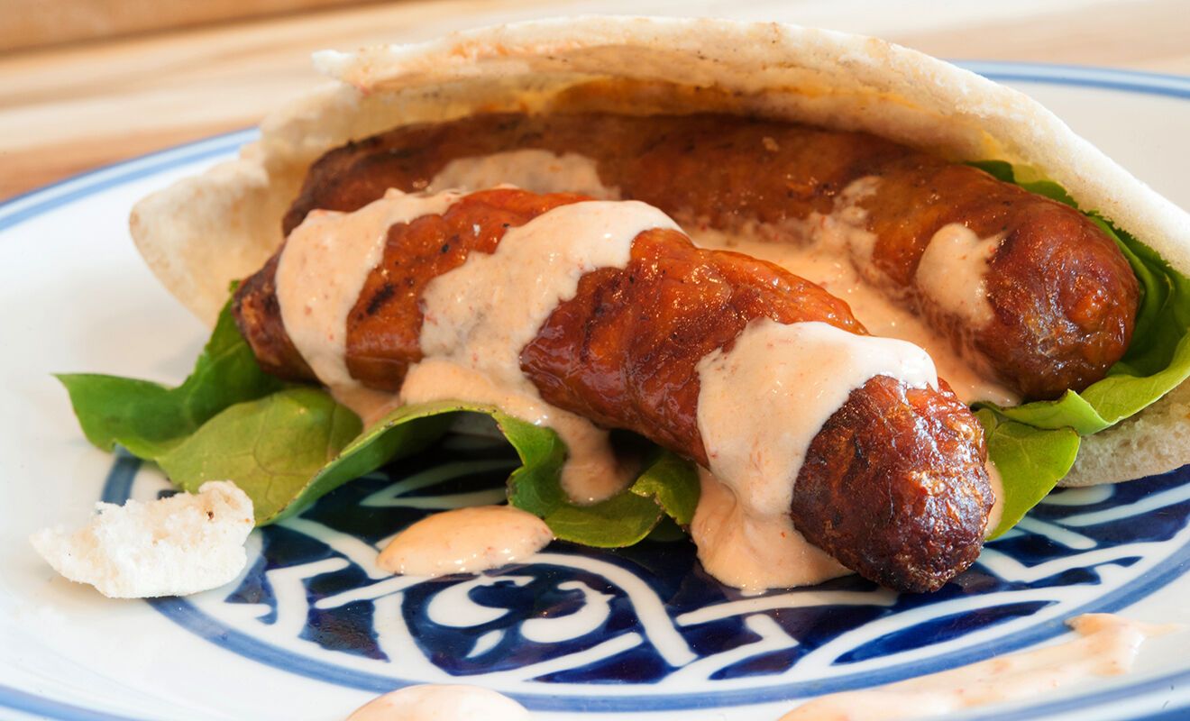 Mutton Sausage Sandwich