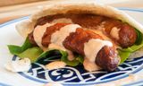 Mutton Sausage Sandwich