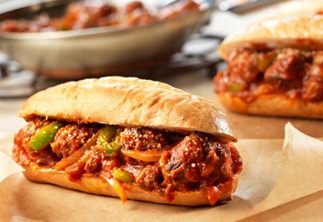 Oriental Sausage With Pomegranate Molasses Sandwich