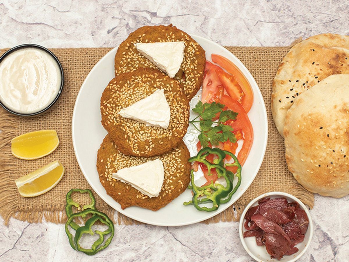Stuffed Falafel Patty