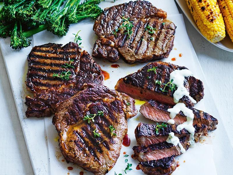 Steak With Lemon Sauce Platter