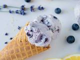 Blueberry With Lemon Ice Cream