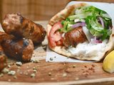 Loukaniko Greek Sausage Pita Sandwich