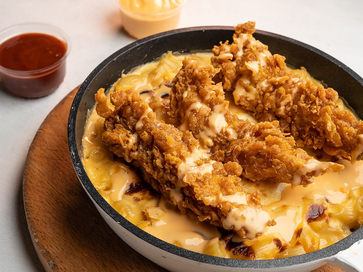 Mac N Cheese Country Fried Chicken