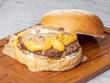 Cheesy Burger With Mushroom Sandiwch