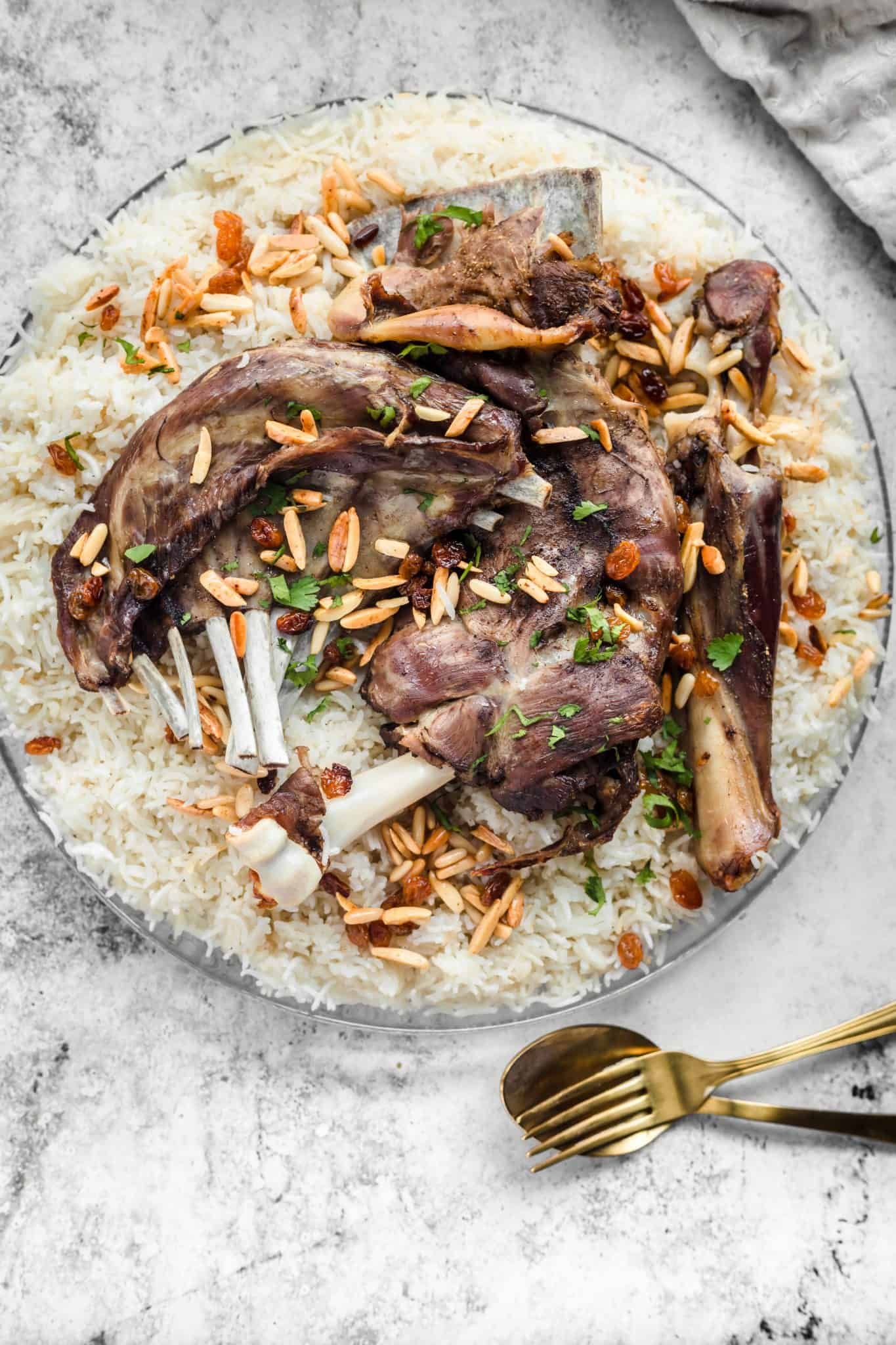 mandi shank with rice