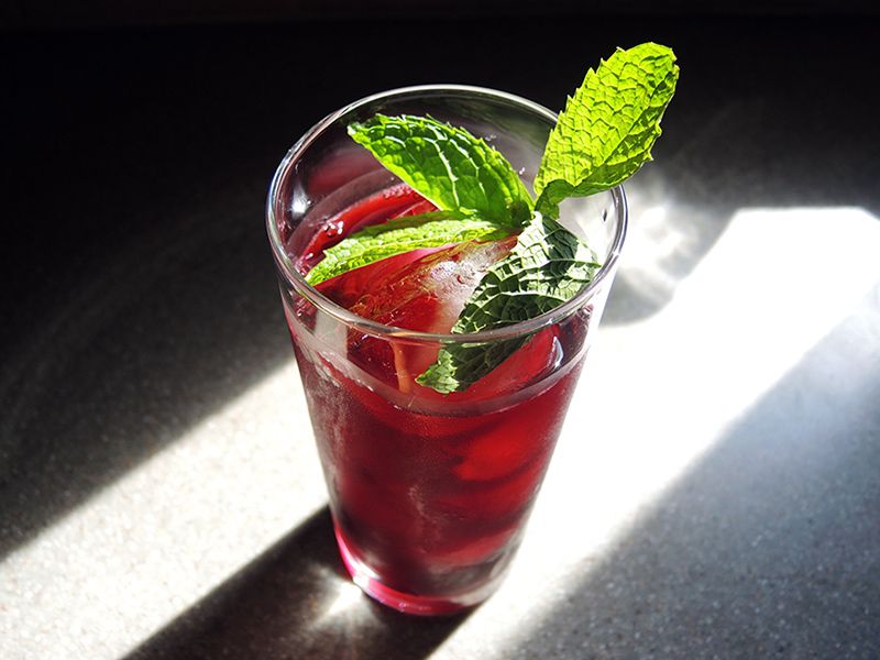 tea with mint