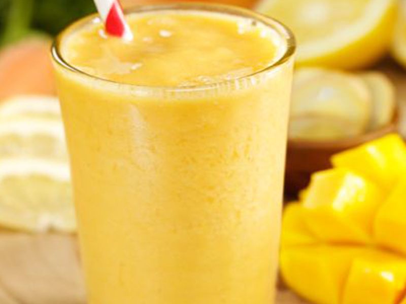 Mango With Milk Juice