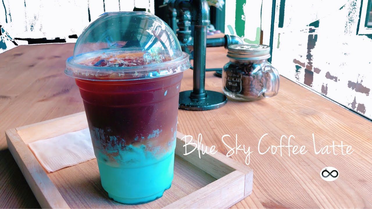 Spanish latte blue sky