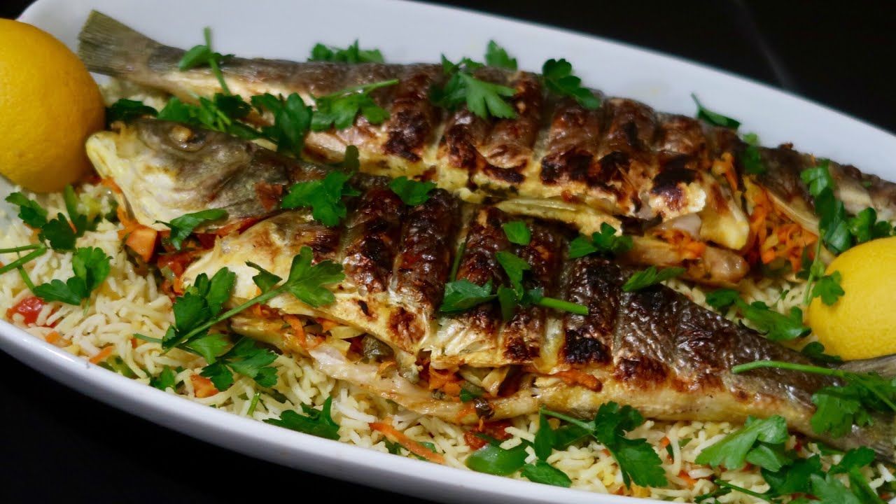 Grilled Grey Mullet Fish Meal