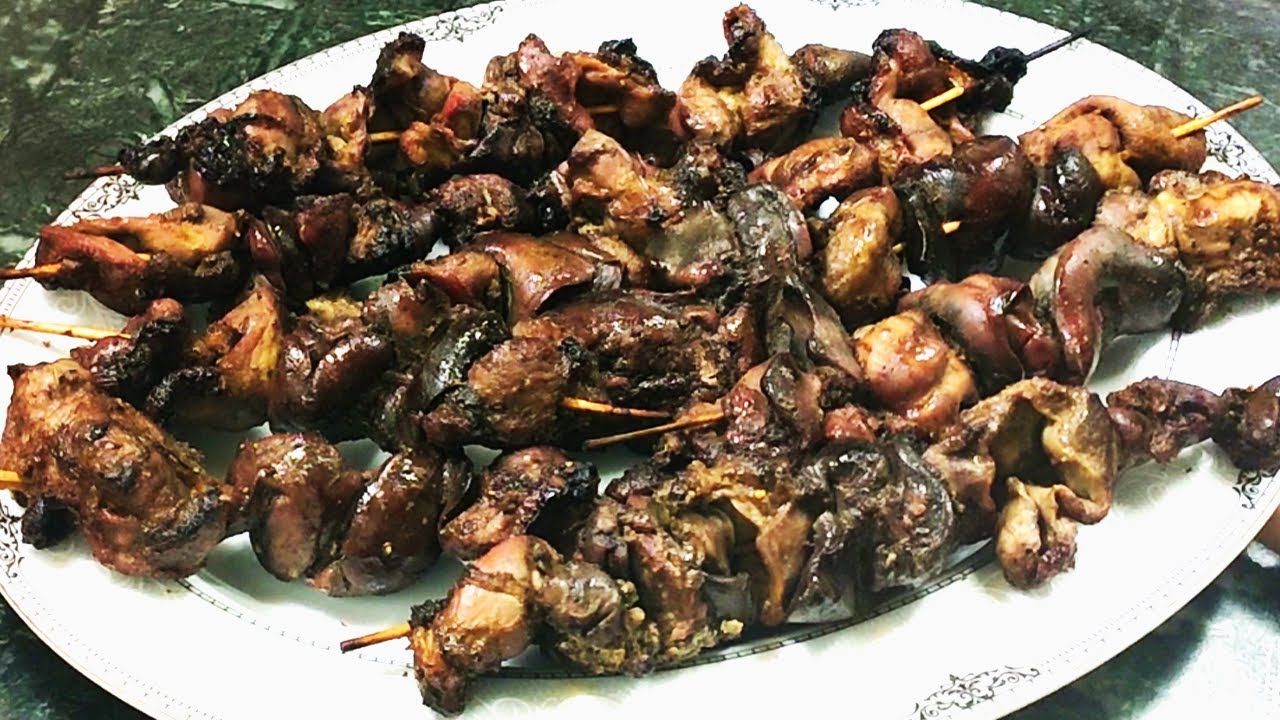 Charcoal Grilled Liver With Giblets