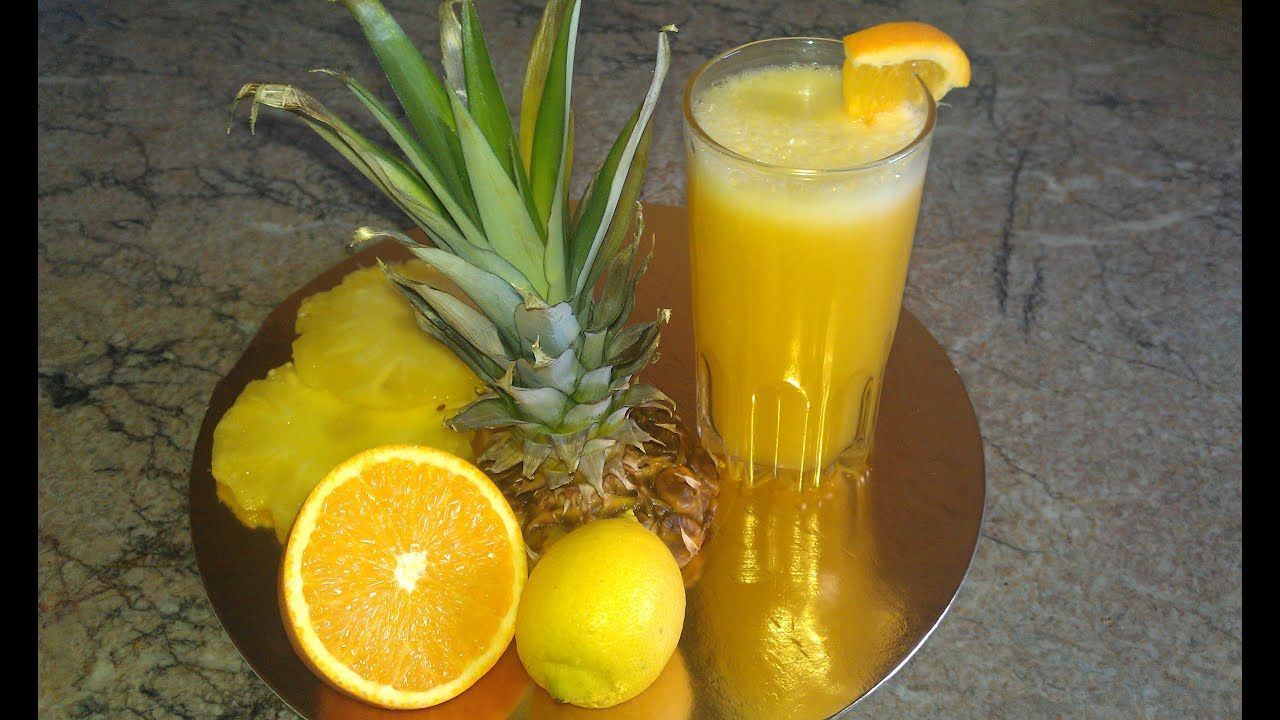 Pineapple With Orange Juice
