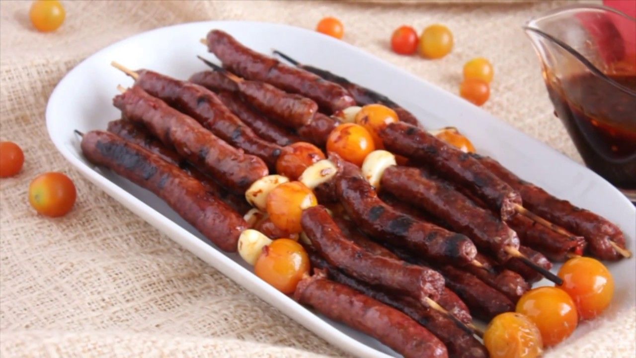 Oriental Sausage On Charcoal