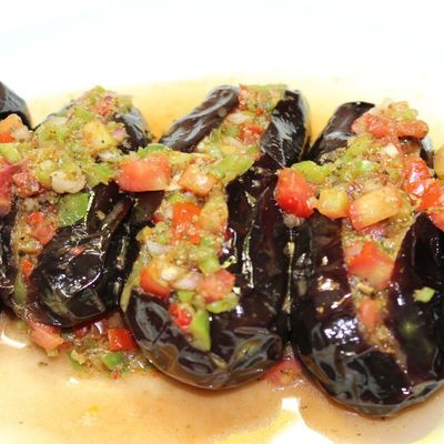 Pickled Eggplant Platter