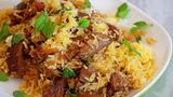 Nafr Meat Biryani With Sauce