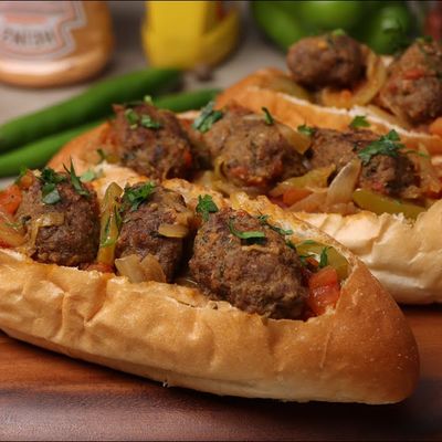 French Lamb Kebab Sandwich