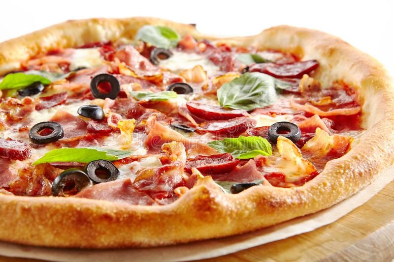 mix Meat and cheese pizza