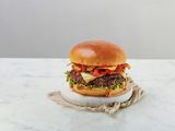 Mexican beef burger sandwich