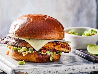 Mexican Chicken Burger Sandwich