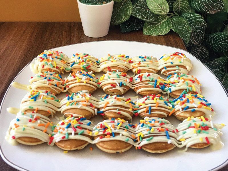 White Chocolate Mini Pancake