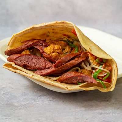 Shish And Hotdog Crepe