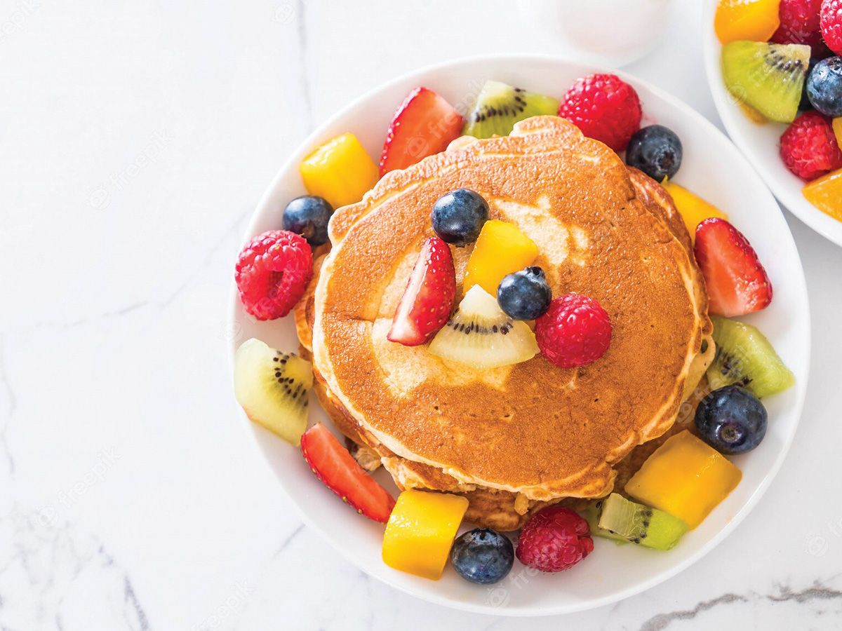 mix fruits Pancak
