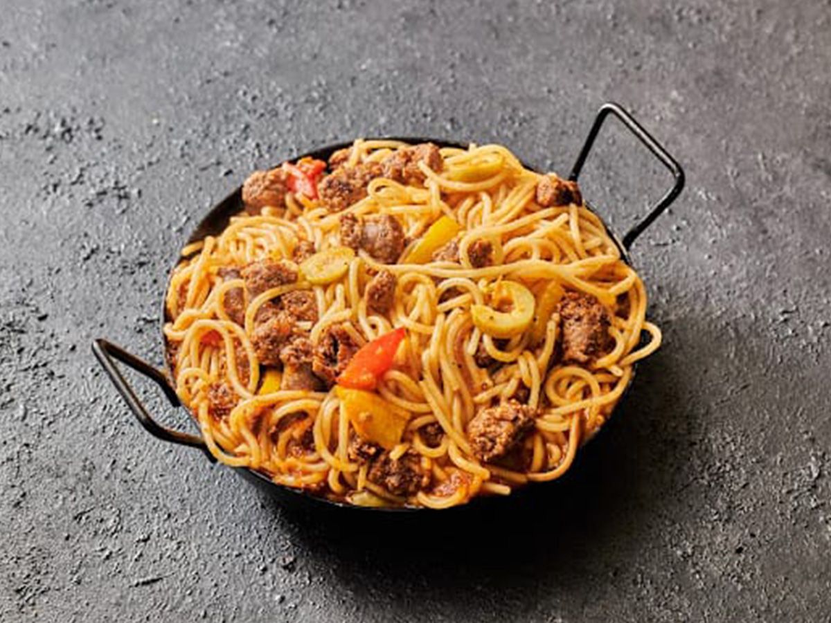 Mixed meat pasta
