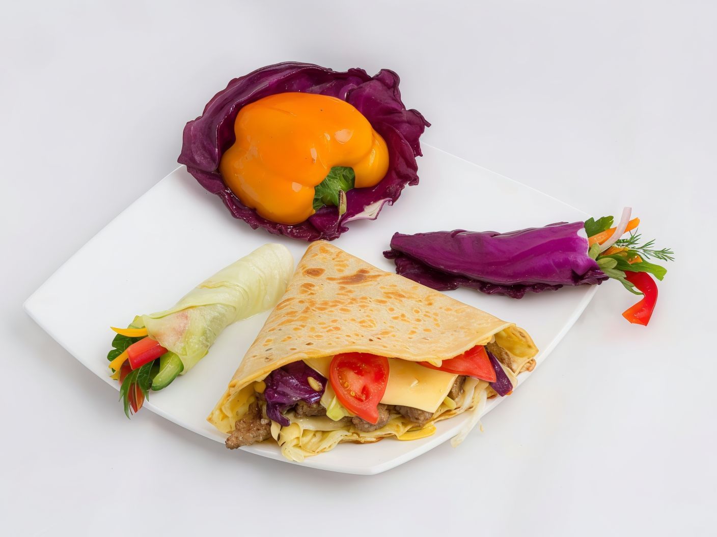 Beef Burger Crepe