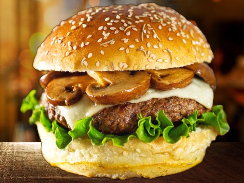 Mushroom Swiss Burger