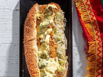 Shrimp Jalapeno Mustard Sandwich