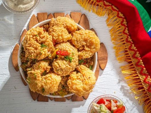 Rice with Large Shrimp
