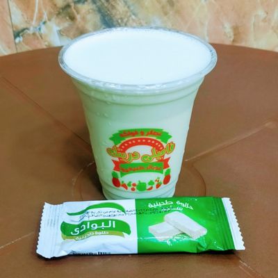 عصير قصب مع حلوى