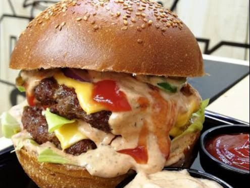 Double Classic Beef Burger Sandwich