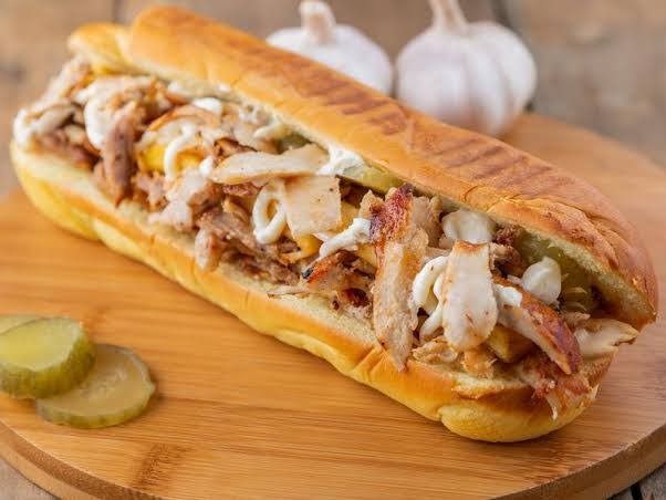Egyptian Chicken Shawerma French Sandwich