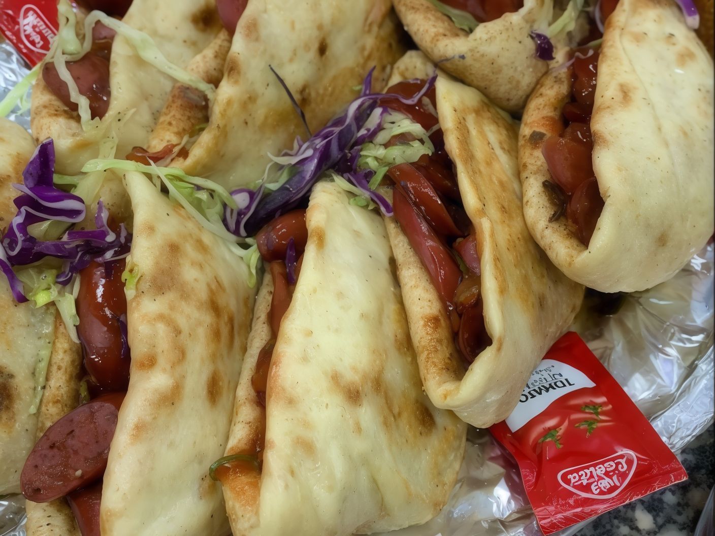 Sausage With Mixture Sandwich