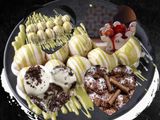 Plain Zalabia With White Chocolate