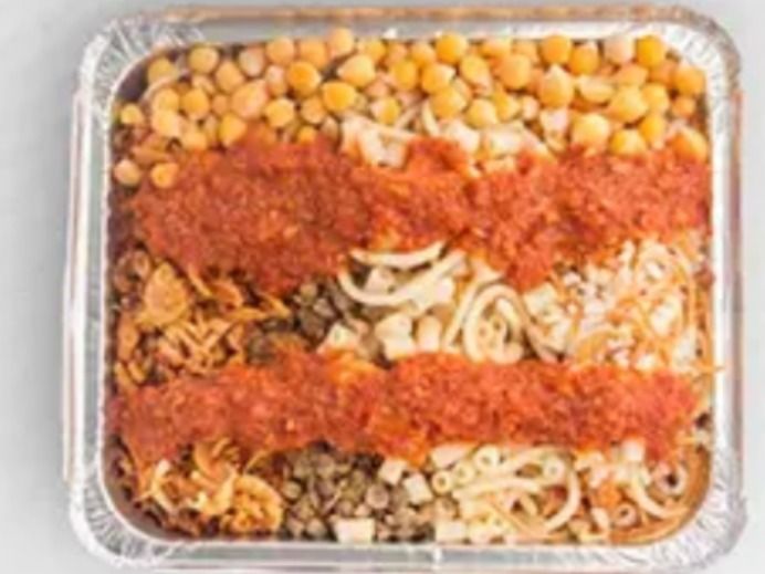 Foil Koshary Platter