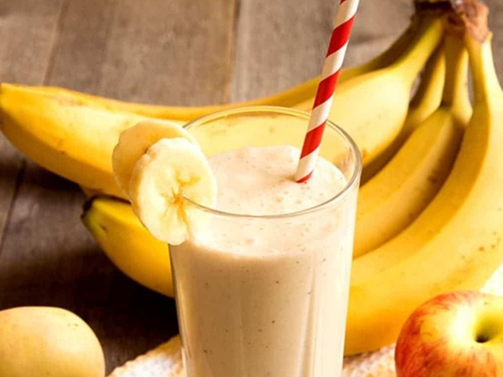 Banana With Milk Juice