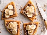 Waffle Banana With Chocolate