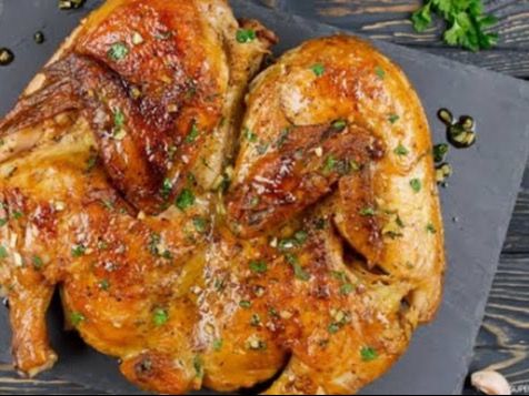 Half Chicken With Salad