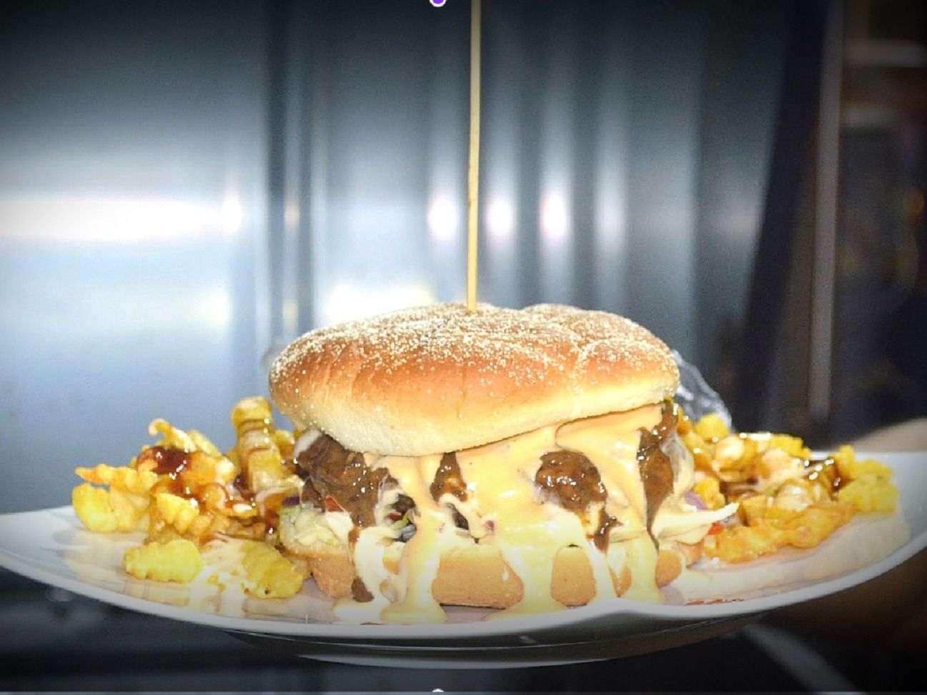 Classic Bam Burger Grilled On Charcoal