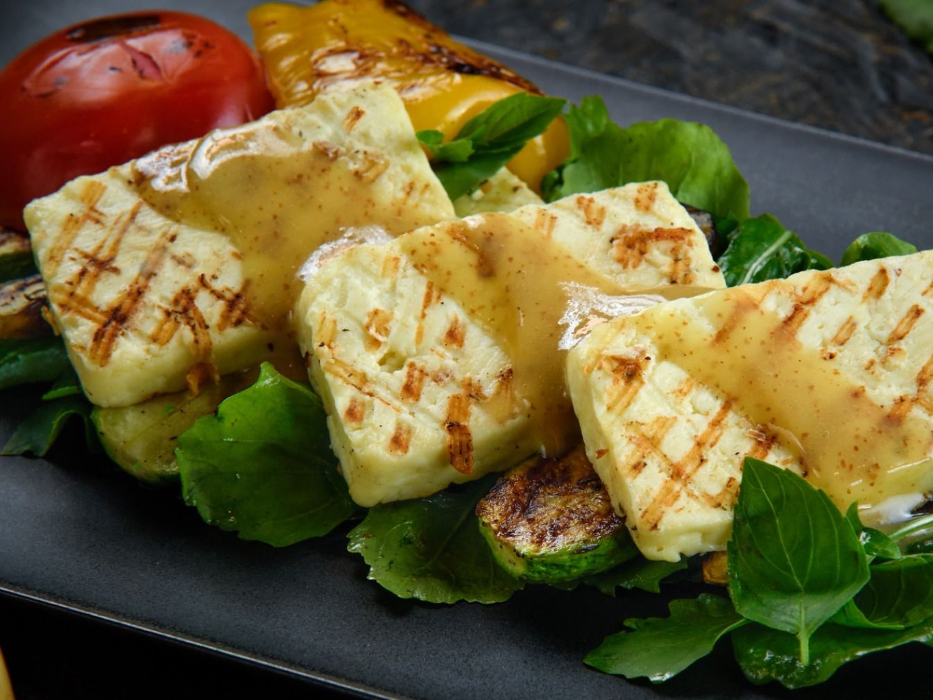Halloumi And Vegetable Salad