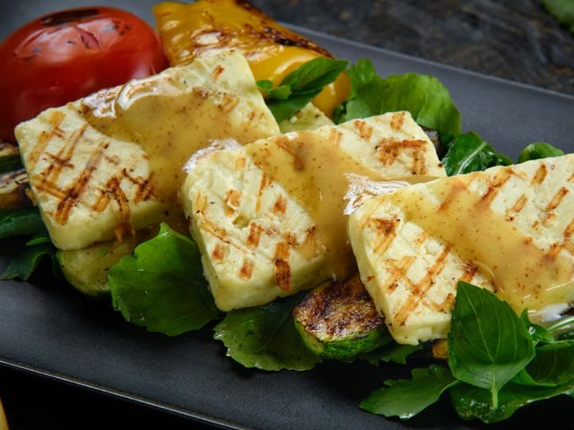 Halloumi And Vegetable Salad