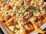 French Fries Minced Meat Mozzarella Box