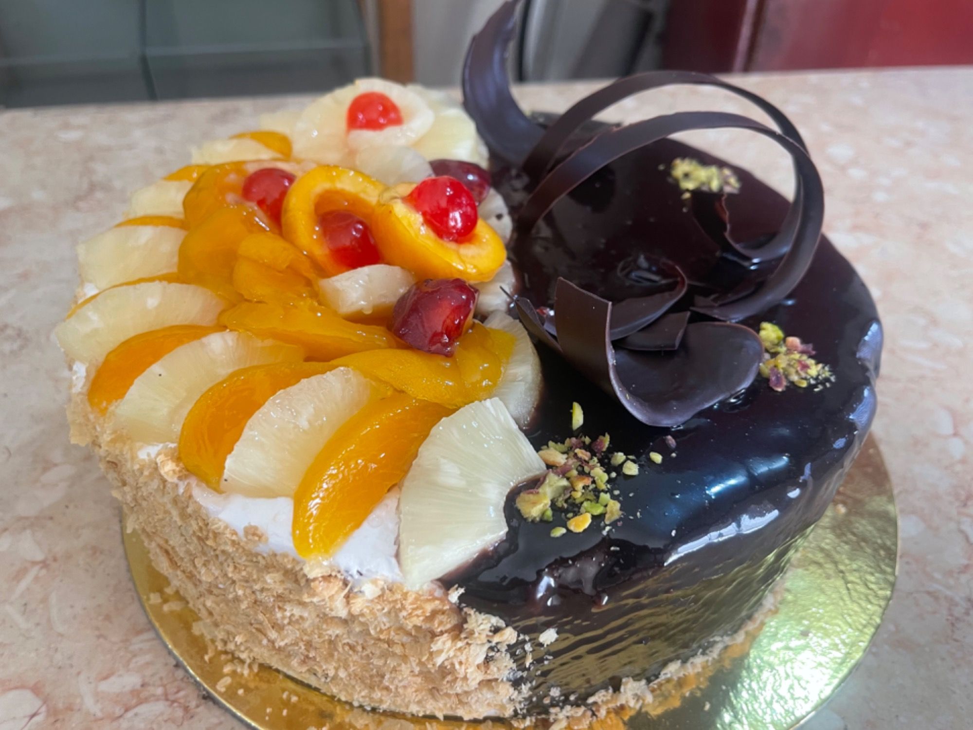 Vegan 1/2 And 1/2 Cake